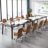 6.56FT Conference Table – 78.74'' Large Meeting Table for 8–10 People, Sturdy Office & Boardroom Desk for Business Seminars