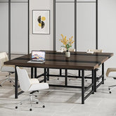 Modern Rectangular Conference Table – Office & Boardroom Meeting Table for 6-8 People | Executive Workspace Furniture