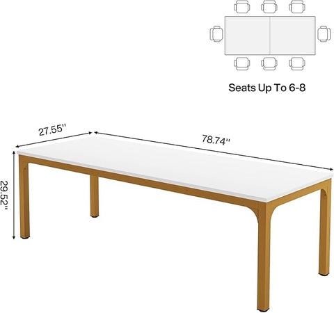 OfficeIn 6.5FT Conference Table – Spacious Modern Meeting Table for Office & Boardroom
