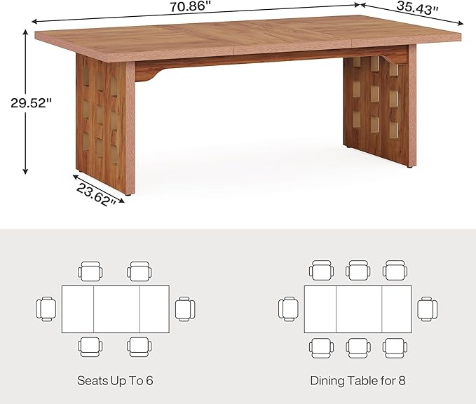 OfficeIn 70.8” Executive Desk – Modern Large Office Workstation