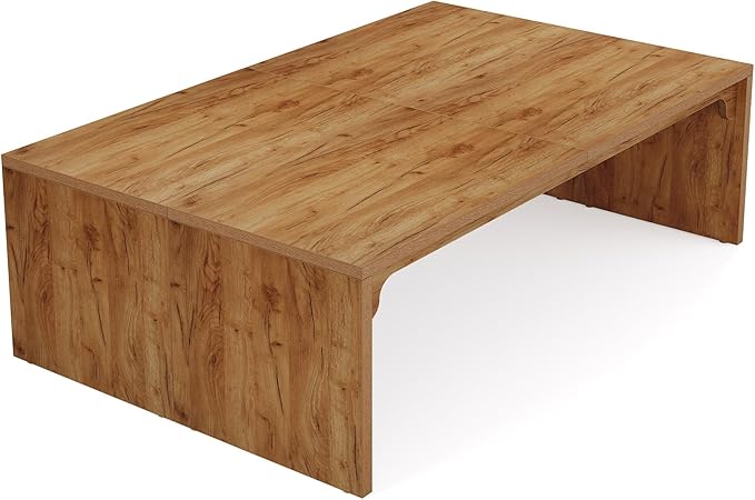 Large Conference Table – Rectangular Meeting Table for 10–14 People, Business Boardroom & Office Seminar Desk (2-Piece Set)