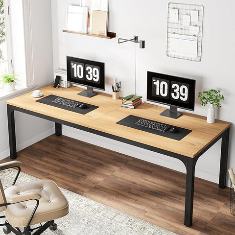 OfficeIn 78.7" Extra Long Computer Desk – Spacious 2-Person Workstation for Home & Office