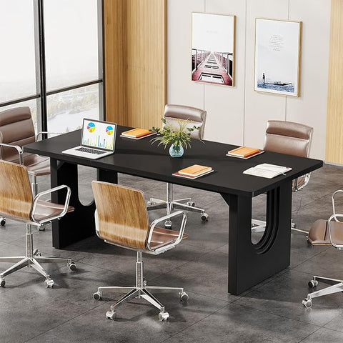 OfficeIn 70.9” Modern Executive Desk – Large Office Computer Desk & Conference Table, Simple Workstation Business Furniture for Home Office