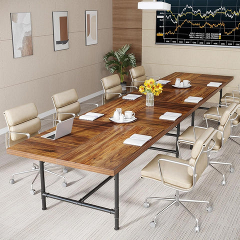 OfficeIn 6FT Conference Table – Rustic Meeting & Boardroom Desk (70.8” x 35.4”)