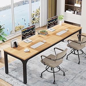OfficeIn 78.7" Extra Long Computer Desk – Spacious 2-Person Workstation for Home & Office