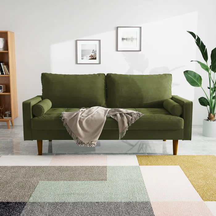 OfficeIn 70" Square Arm Tufted Seat Sofa