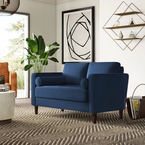OfficeIn 52.4" Square Arm Tufted Loveseat