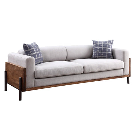 OfficeIn Square Arm Sofa in Walnut