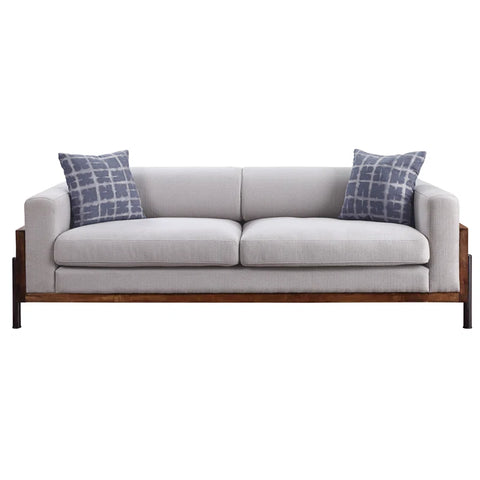OfficeIn Square Arm Sofa in Walnut