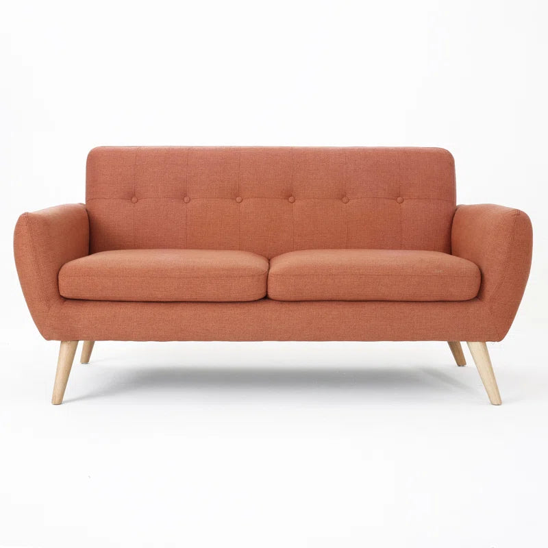 OfficeIn 67.25'' Upholstered Loveseat – Mid-Century Modern Charm