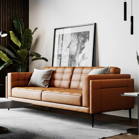 OfficeIn 81.5'' Leather Sofa