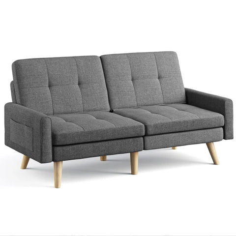 OfficeIn Highland 72" Square Arm Velvet Sofa – Modern & Elegant Comfort