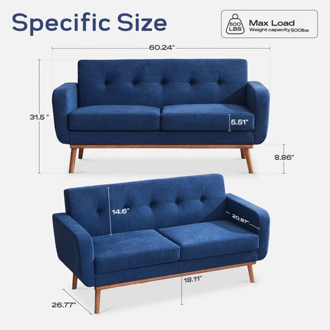 OfficeIn Square Arm Loveseat